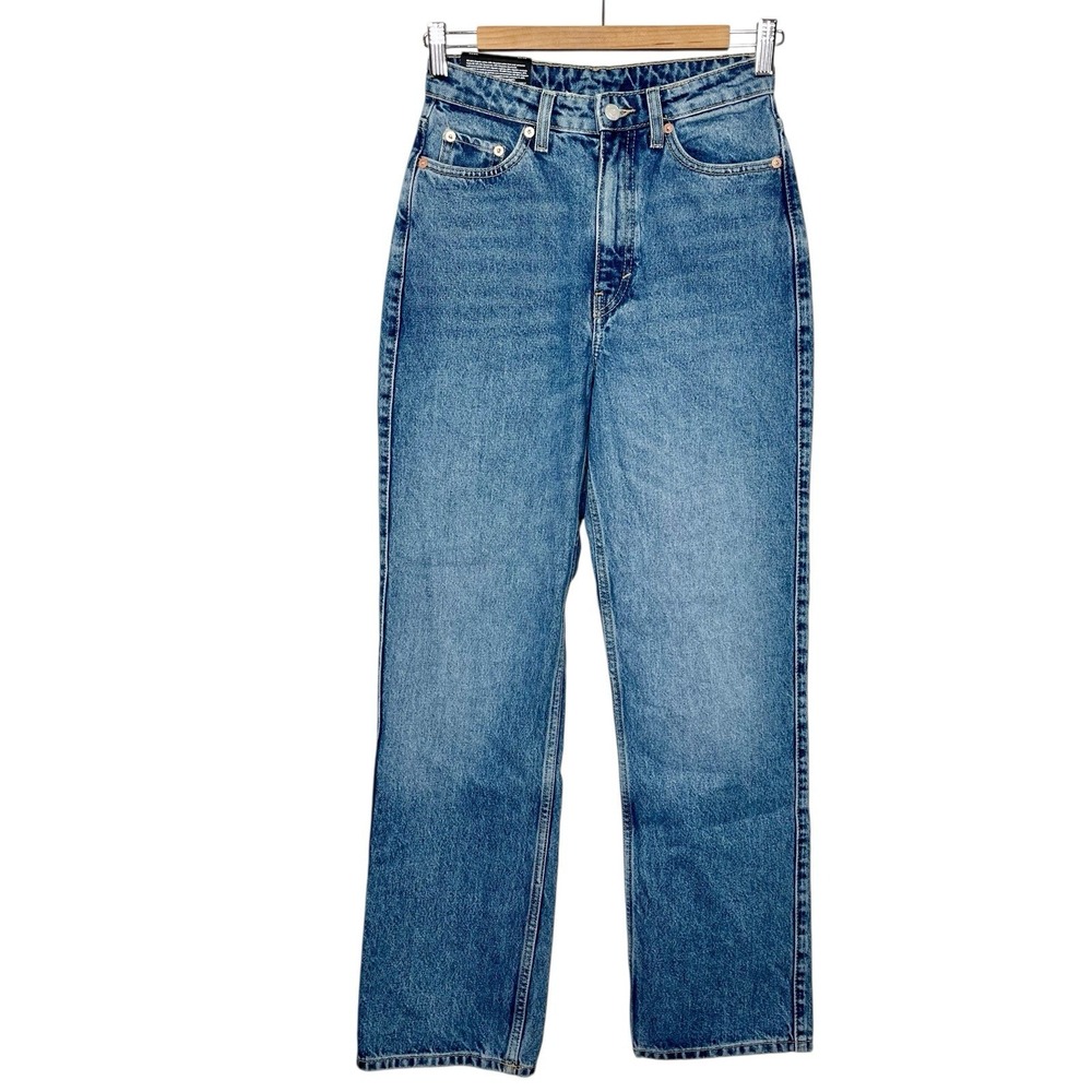 Weekday Rowe Extra High Straight Jeans Womens Size 25x30